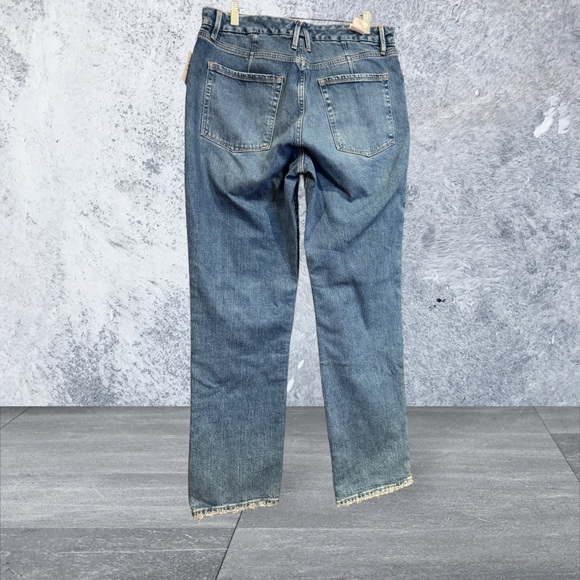 Good American Blue Straight Leg Jeans - Picture 3 of 5